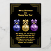 Christmas Bells Holiday Folie Kaart (Voorkant)