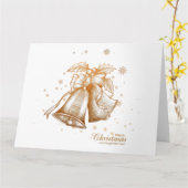 Christmas Bells-Merry Christmas-Happy New Year Kaart (Gele Bloem)