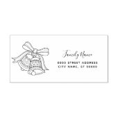 Christmas Bells Retouradres Self-Inking Stamp Zelfinktende Stempel (Design)