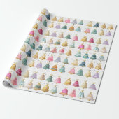 Christmas Bells Wrapping Paper Cadeaupapier (Uitgerold)