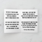 CHRISTMAS-BERICHT OM ÉÉN VERHOOGD KAART TE LATEN (Binnen)