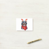 Christmas Bernese Mountain Dog Post-it® Notes (Op bureau)