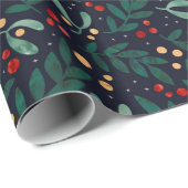 Christmas berries cadeaupapier (Rol Hoek)