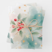 Christmas berries inpakpapier vel (In situ)