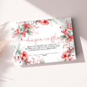 Christmas Berry Baby shower Luier Raffle Kaart