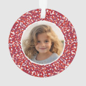 Christmas Berry krans dubbelzijdig 2 foto Ornament (achterkant)