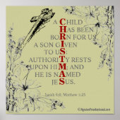 CHRISTMAS betekenis Poster (Voorkant)