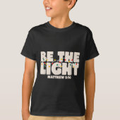 Christmas Bible Verse Be The Light Matthew 5_14  T-shirt (Voorkant)