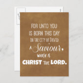 Christmas Bible Verse Feestdagenkaart (Voorkant / Achterkant)