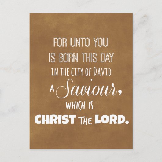 Christmas Bible Verse Feestdagenkaart (Voorkant)