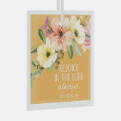  Christmas Bible Verse Glass Ornament (Voorkant Rechts)