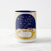 Christmas Bible Verse Luke Modern Personalized  Tweekleurige Koffiemok (Center)