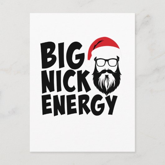 Christmas Big Nick Energy Briefkaart (Voorkant)
