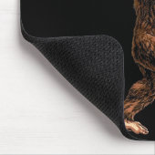 Christmas Bigfoot Santa Hat Funny Sasquatch Big Fo Muismat (Hoek)