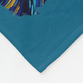 Christmas Bigfoot Santa Hat Van Gogh Starry Night  Fleece Deken (Hoek)