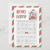 Christmas Bingo Game Feestdagenkaart (Voorkant)