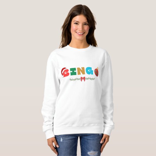 Christmas BINGO Sweatshirt (Voorkant volledig)