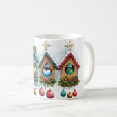 Christmas Birdhouse Coffee Mok (Voorkant rechts)