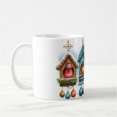 Christmas Birdhouse Coffee Mok (Links)