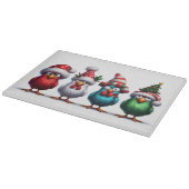 CHRISTMAS BIRDS Cutting Board Snijplank (Hoek)