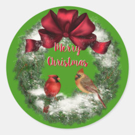 Christmas Birds Sticker