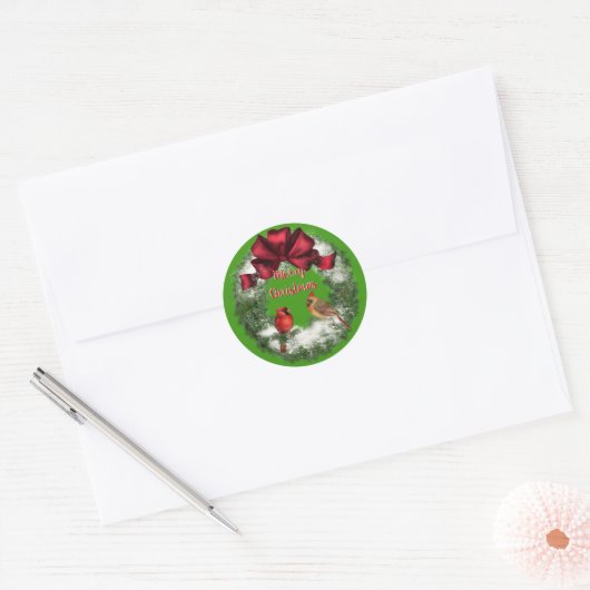 Christmas Birds Sticker (Envelop)