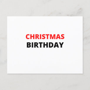 CHRISTMAS BIRTHDAY BRIEFKAART