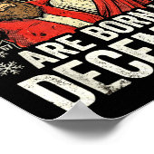 Christmas Birthday Humor Funny Jesus Born In Decem Poster (Hoek)