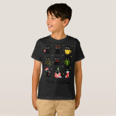 Christmas Black Cats Merry Christmas Cute Holiday  T-shirt (Voorkant volledig)