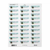 Christmas Black Labrador Retriever Adresetiketten Etiket (Full Sheet)