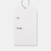 Christmas Black Labrador Retriever Puppy Cadeaulabel (Achterkant)