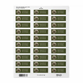 Christmas Black Labrador Retriever Puppy Etiket (Full Sheet)