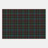 Christmas Black Tartan Plaid Inpakpapier Vel (Voorkant)