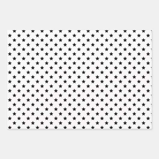 Christmas Black & White Wrapping Paper (Voorkant 3)