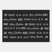 Christmas Black & White Wrapping Paper (Voorkant 2)