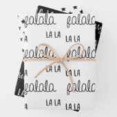 Christmas Black & White Wrapping Paper (In situ)