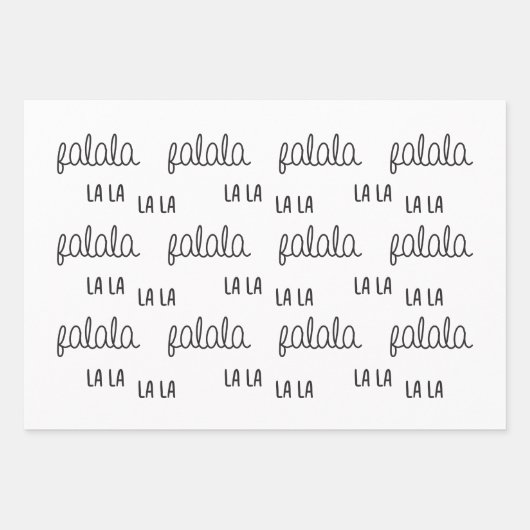 Christmas Black & White Wrapping Paper (Voorkant)