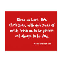 Christmas Blessing Postcard