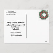 Christmas Blessings Feestdagenkaart (Achterkant)