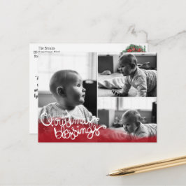 Christmas Blessings Feestdagenkaart