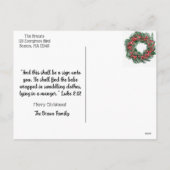 Christmas Blessings Feestdagenkaart (Achterkant)