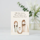 Christmas Blessings from Baby Jesus Kaart (Staand voorkant)