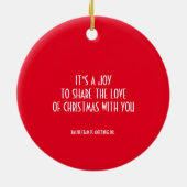 CHRISTMAS BLESSINGS KERAMISCH ORNAMENT (Achterkant)