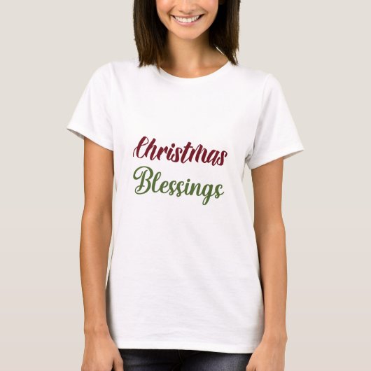 Christmas Blessings T-shirt (Voorkant)
