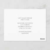 CHRISTMAS BLESSINGS-vakantieaankondiging Briefkaart (Achterkant)