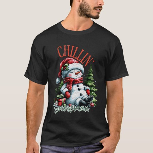 Christmas Bliss Snowman Kleding T-shirt (Voorkant)