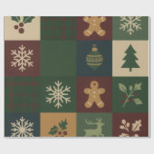 Christmas Block Christmas Wrap Cadeaupapier (Vlak)