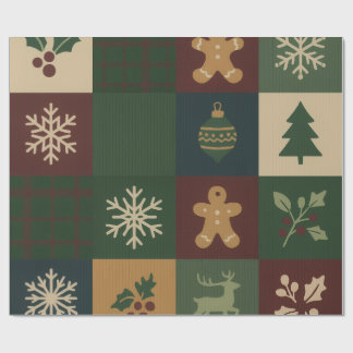 Christmas Block Christmas Wrap Cadeaupapier