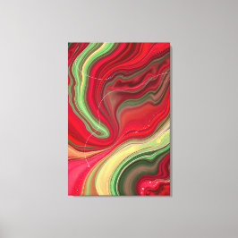Christmas Bloom Frequencies Premium Wrapped Canvas