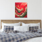 Christmas Bloom Frequencies Sacred Energy Wrapped Canvas Afdruk (Insitu (Slaapkamer))